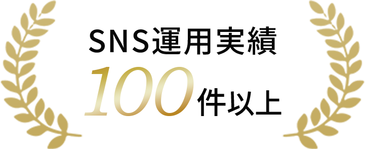 SNS運用支援実績100件以上